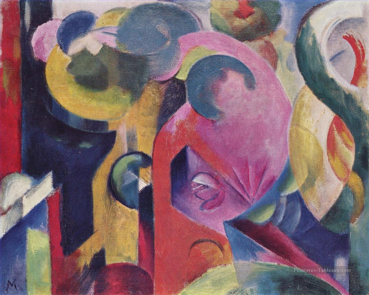 Komposition III Franz Marc Peintures à l'huile